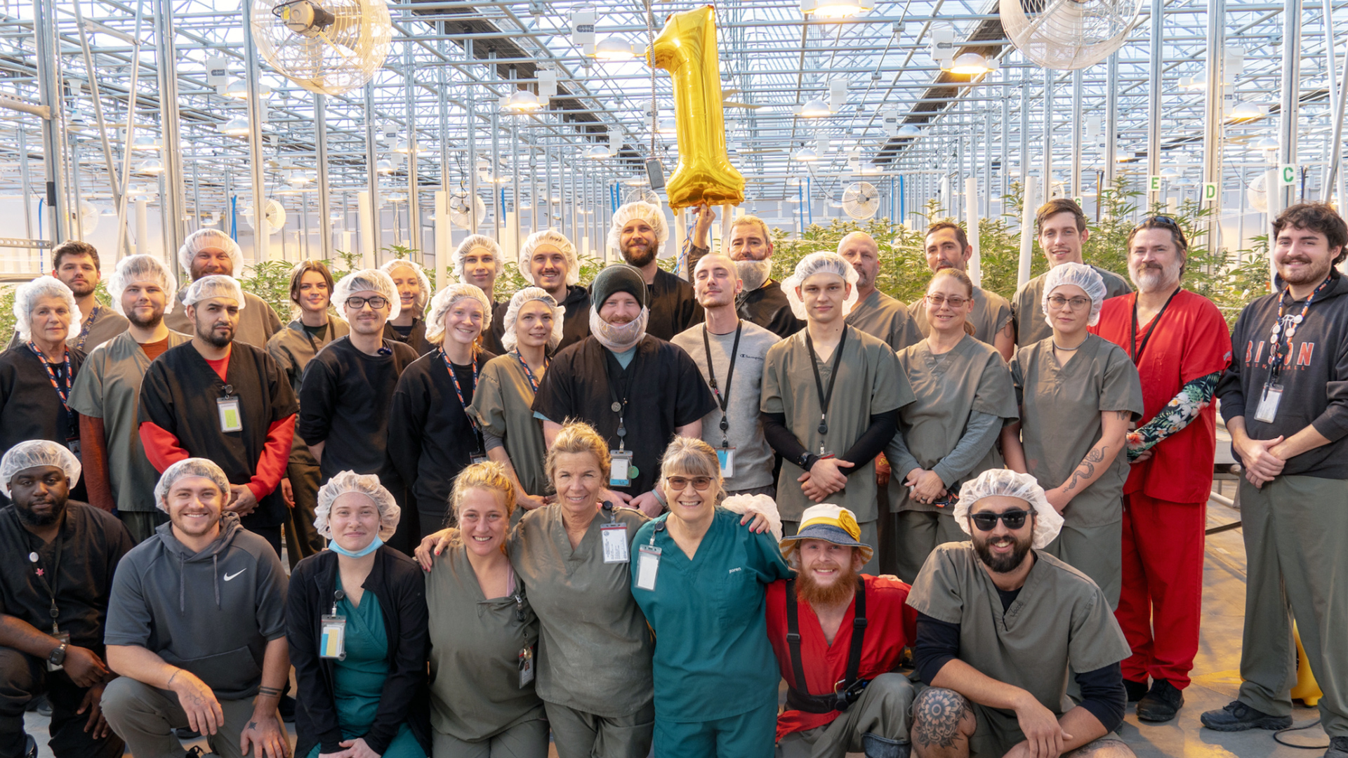 IESO team photo at the grow facility